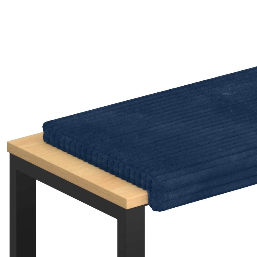 Cuscino per panchina Corduroy Morbido Blu navy Profondità 35 cm 42043223