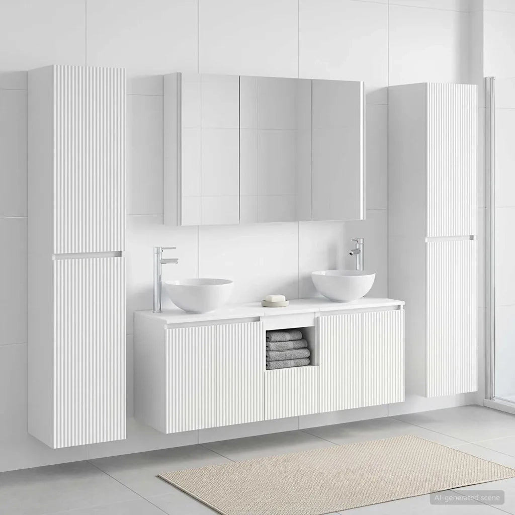 Set di mobili per il bagno 6 pcs Bianco 3407215