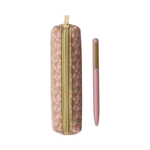 Set penna e astuccio - Rosa Vintage Floreale