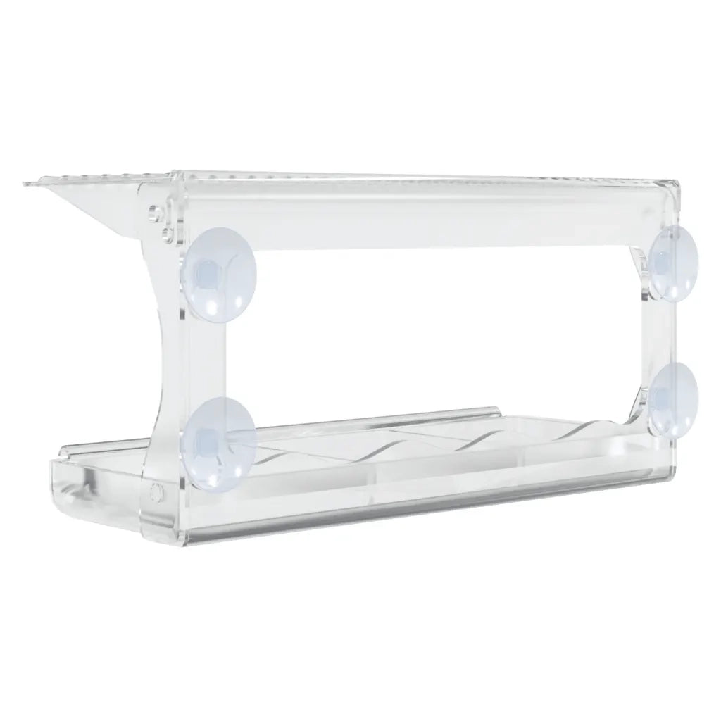 Mangiatoie per Uccelli da Finestra 2 pz in Acrilico 30x12x15 cm CFW5607349