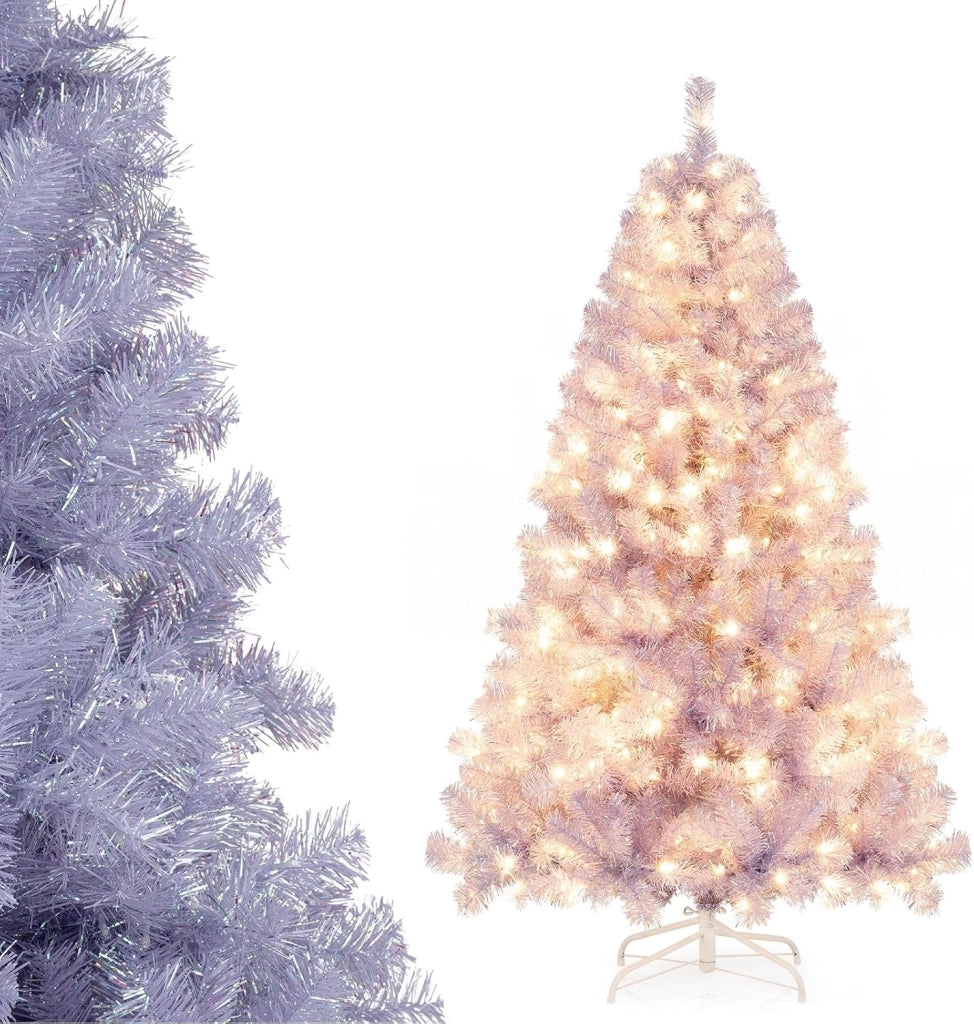 Albero di Natale Artificiale 180/225 cm, Albero di Natale con 250/550 Luci LED e 688/1300 Punte di Rami, Christmas Tree con 8 Modalità di Illuminazione, per Casa, Ufficio (Verde, 225 cm)