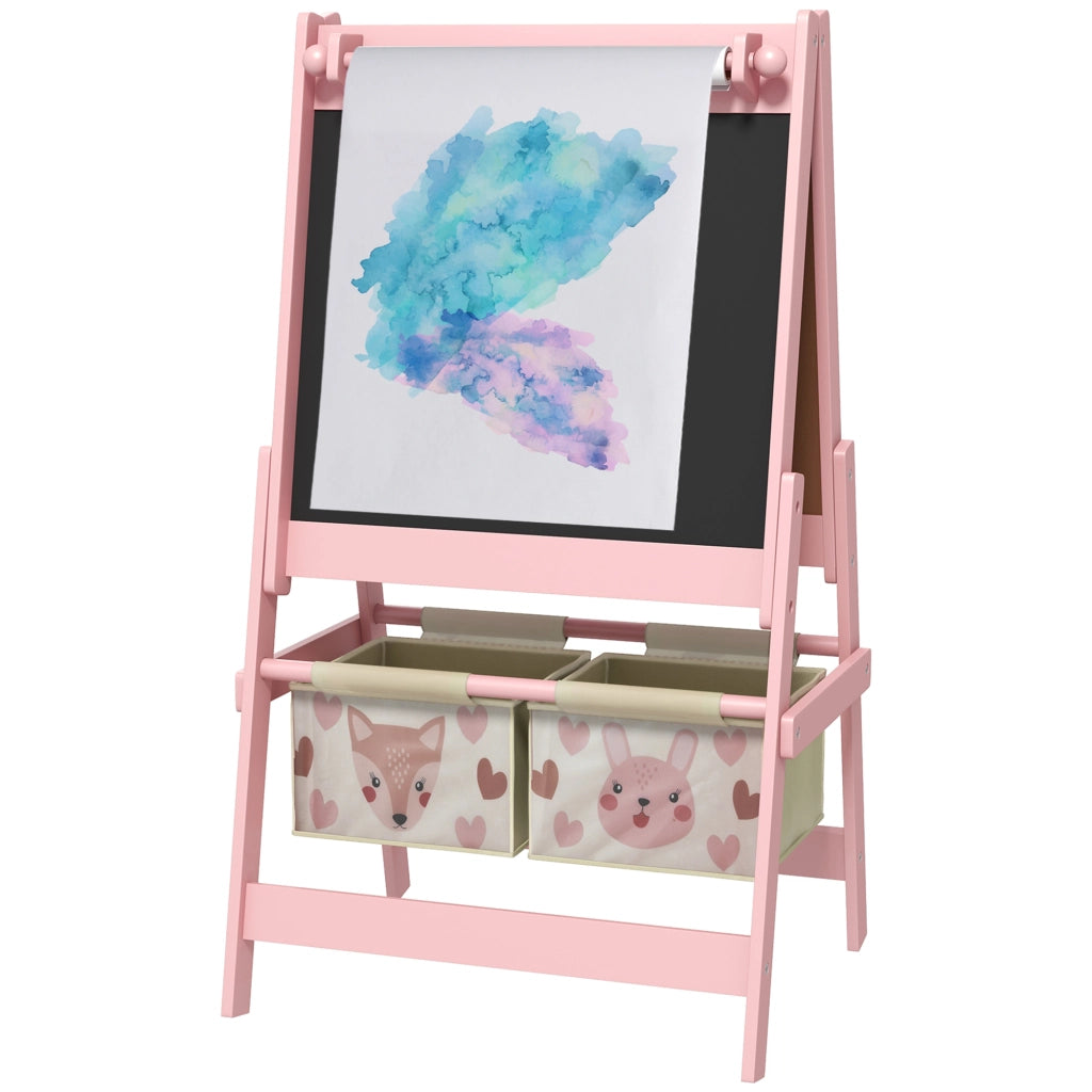 Casetta con lavagna e cestini ¨C zephmum ¨C 54x46.5x93 cm rosa