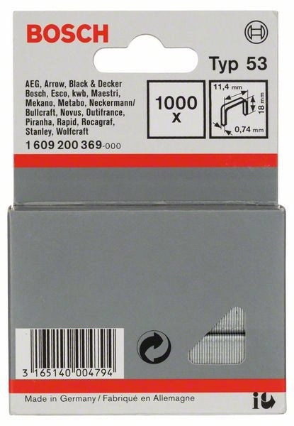 1609200369 - Graffetta a filo fine tipo 53 11,4 x 0,74 x 18 mm