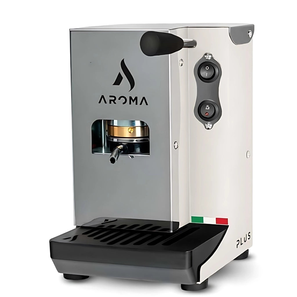Aroma Plus Basic Macchina da Caffè Cialde 44mm Bianco
