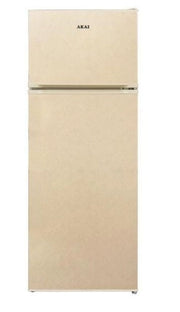 Akai akfr255cr frigorifero 240 litri crema, classe e, dimensioni cm hxlxp : 143x55x55