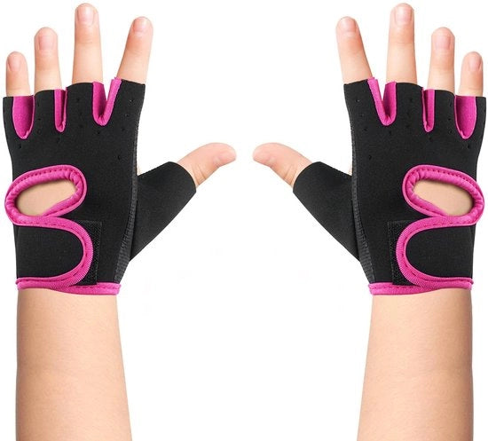 Manopole fitness per bambini - manopole antiscivolo per bambini, adatte per bicicletta, yoga, sollevamento pesi, un paio, misura M, adatte per bambini di 10-16 anni.