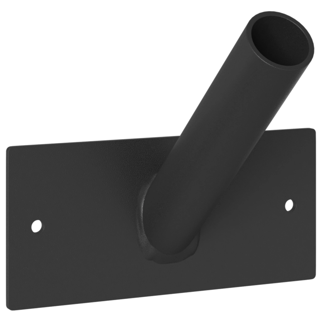 Supporto per bandiera  da parete per 1 bandiera in acciaio nero
