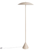 Lampada da terra per interni in metallo, ø50cm, beige