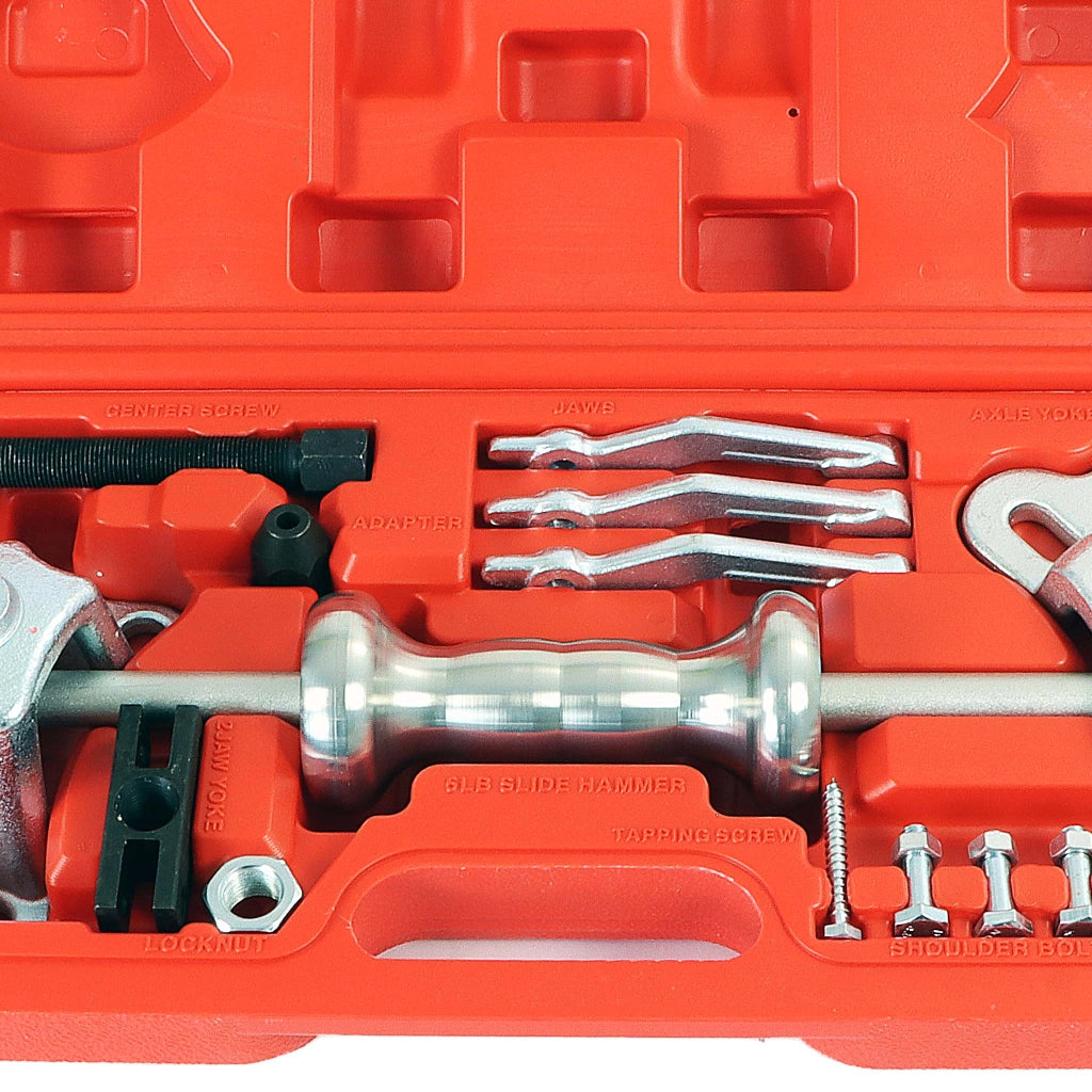 Set estrattore per cuscinetti mozzi ruota 4 e 5 fori con martello scorrevole