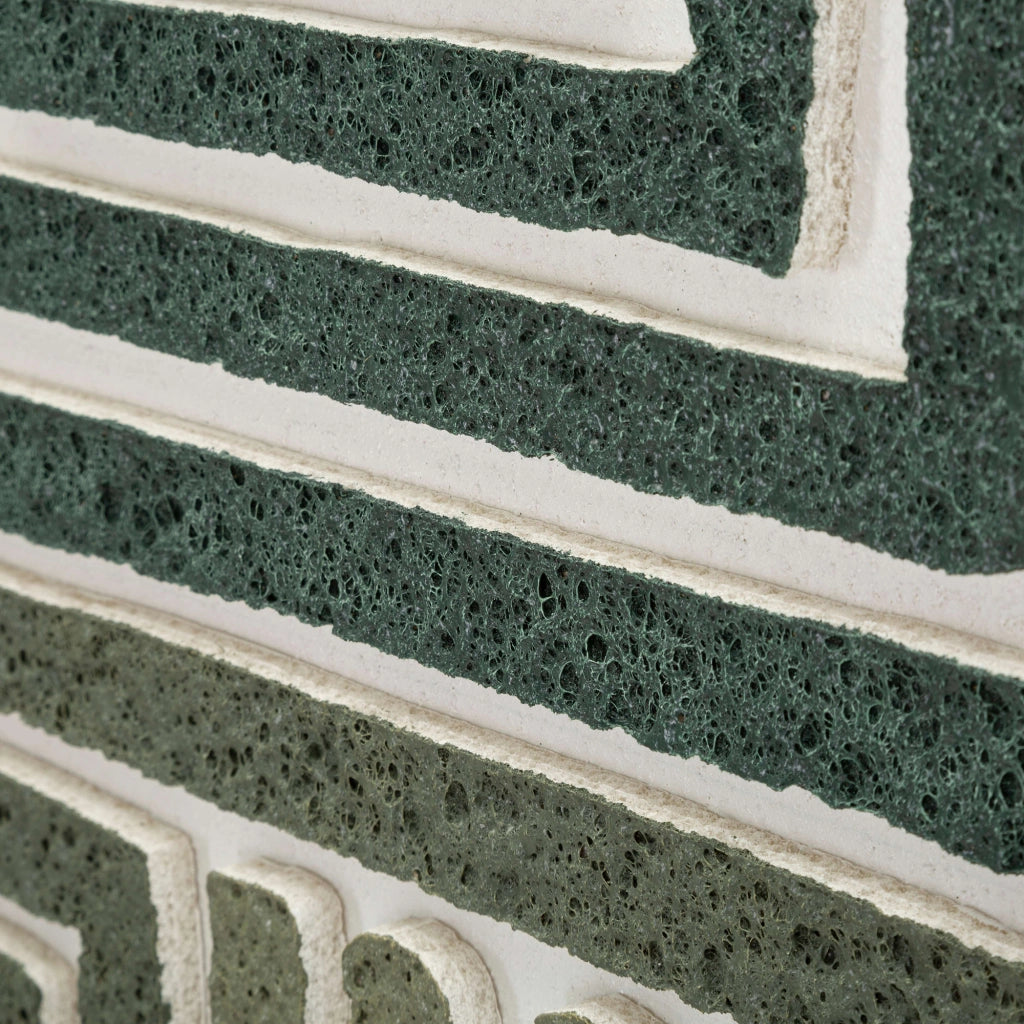 Bamesola, Quadro Effetto Rilievo e Texture Materica, 60x80h cm Verde