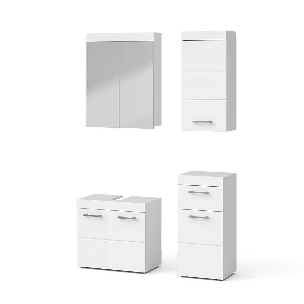 Vicco Set mobili bagno Bianco 4 parti