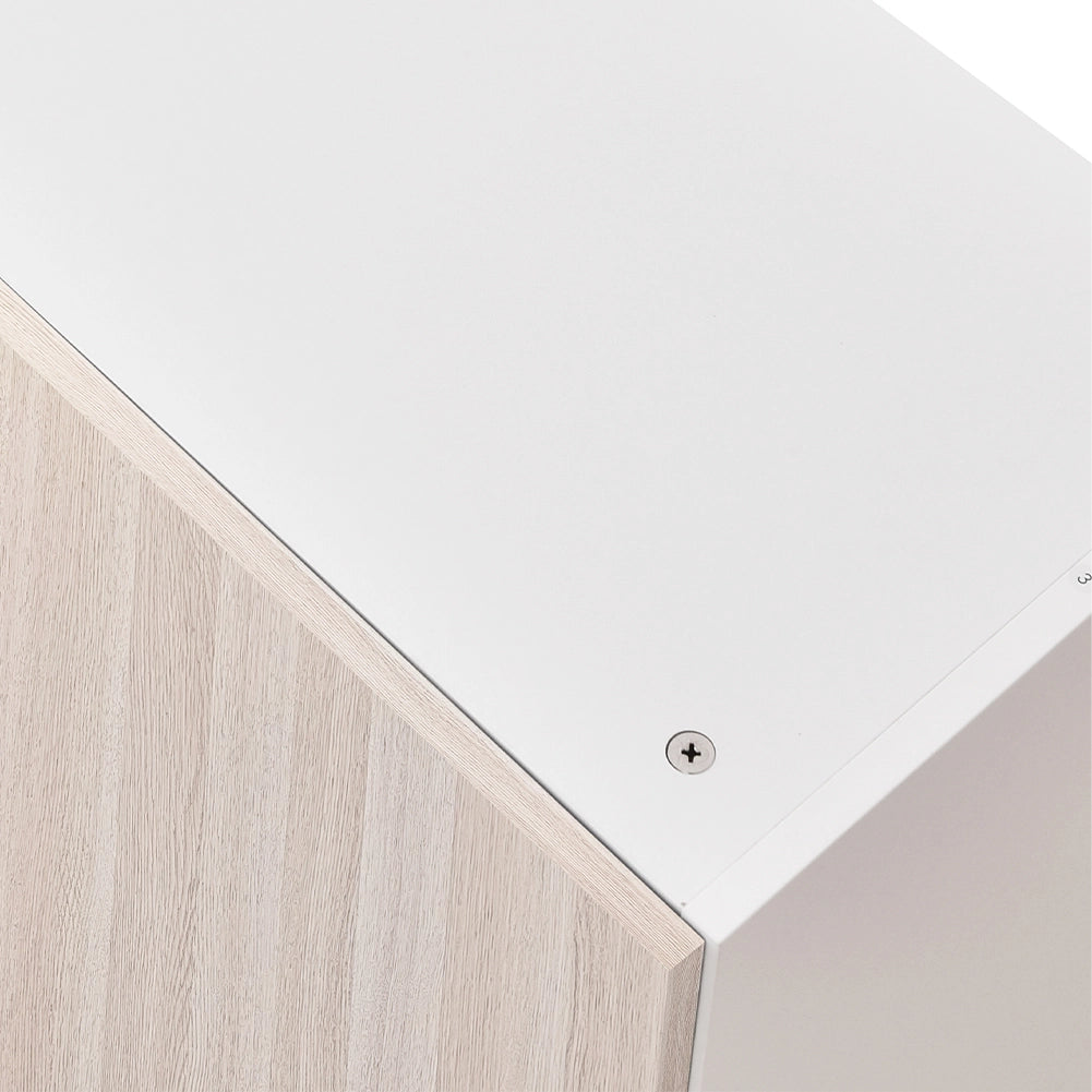 Pensile da Cucina Armadio Sospeso da Parete Doppia Anta in Legno Colore Olmo