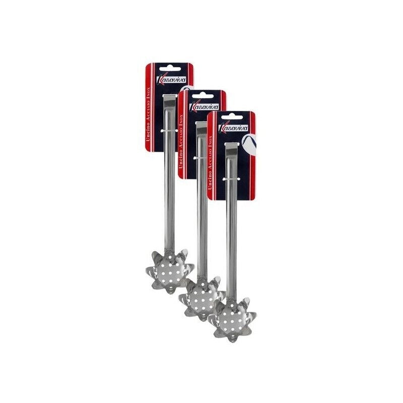KIT SET 3 PZ UNCINO SERVI SPAGHETTI IN ACCIAIO INOX