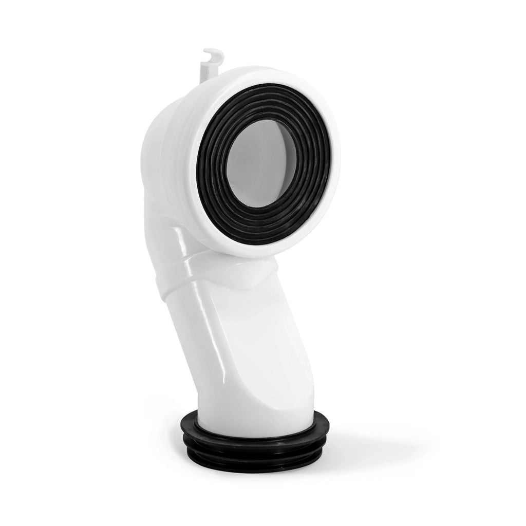 Curva tecnica per installazione sanitari filo muro con scarico a terra diam. 90 mm