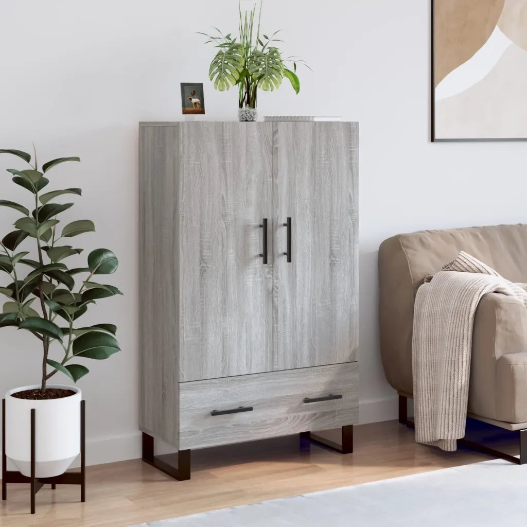 Credenza-Buffet-Armadio da cucina Grigio Sonoma 69,5x31x115 cm in Legno Multistrato 197765