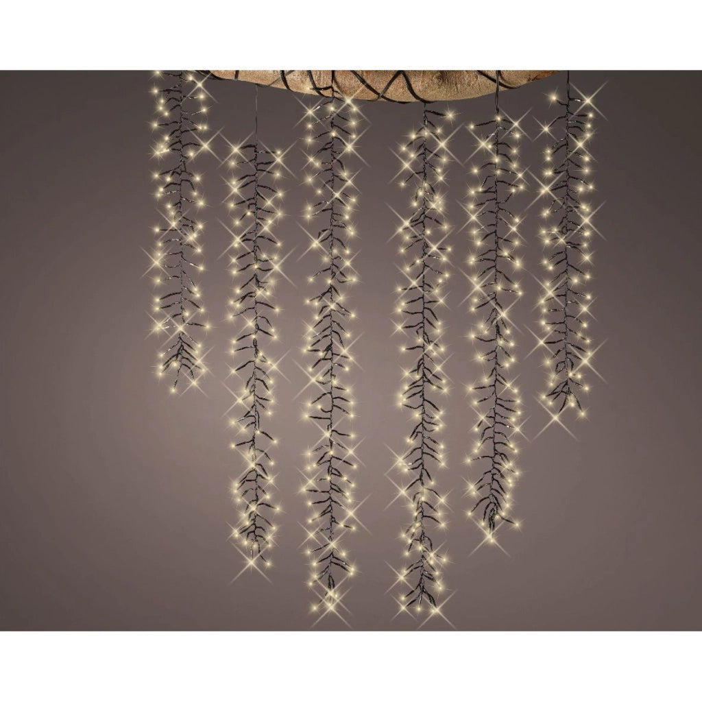 Cascata luminosa LED luppolo 200 cm