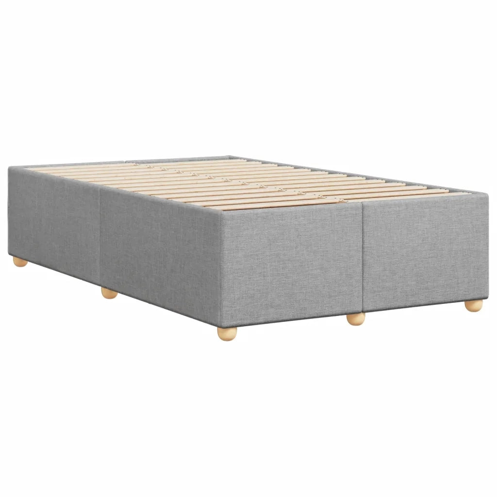 Giroletto senza Materasso Grigio Chiaro 120x190 cm in Tessuto