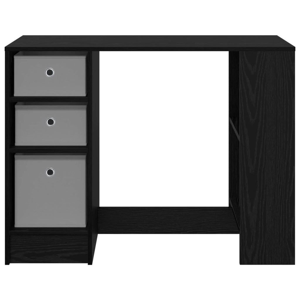 Scrivania Rovere Nero 100 x 40 x 75 cm Legno multistrato 8000453