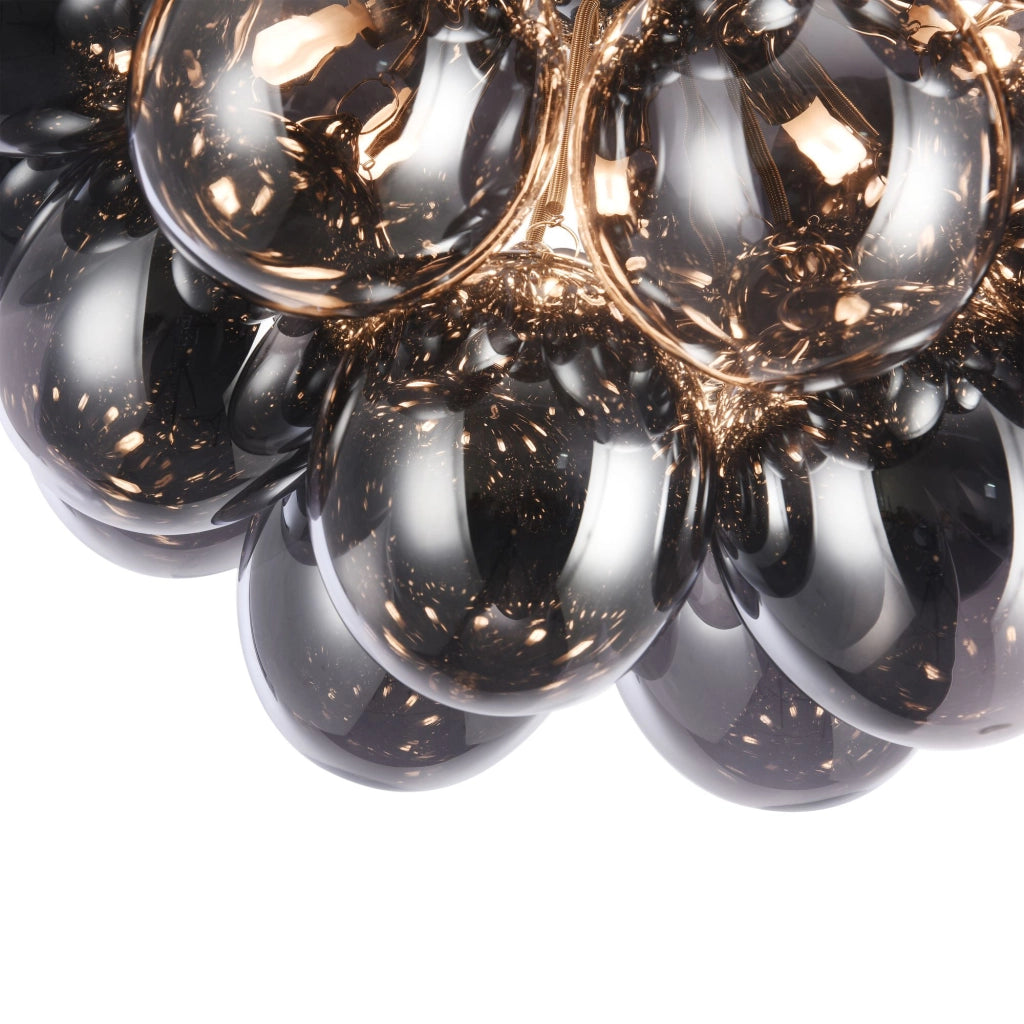 Maytoni Plafoniera contemporanea Balbo 8 luci G9 nichel metallo diffusore vetro fumè