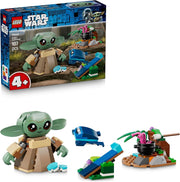 LEGO Star Wars 75443 La Casa di Grogu - Giocattolo da Costruire con Personaggio Grogu, Rana Sorgan, Catapulta e Biscotti