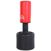 EasyComfort Sacco da Boxe da Terra Pesante con Altezza Regolabile (145-172cm) , Sacco da Boxe Pieno Base da Riempire con Acqua (100kg) Sabbia (120kg)