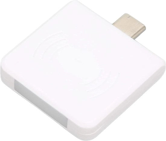 Lettore di smartcard RFID con ingresso USB C, compatibile OTG, lettore ID R65, lettore senza contatto per l'accesso alle conferenze e alle pass carte scolastiche R65C - Ingresso sicuro con smartcard.