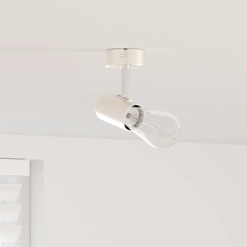 Faretto da soffitto Nichel 6,5 x 6 x 11,5 cm Metallo 4108178