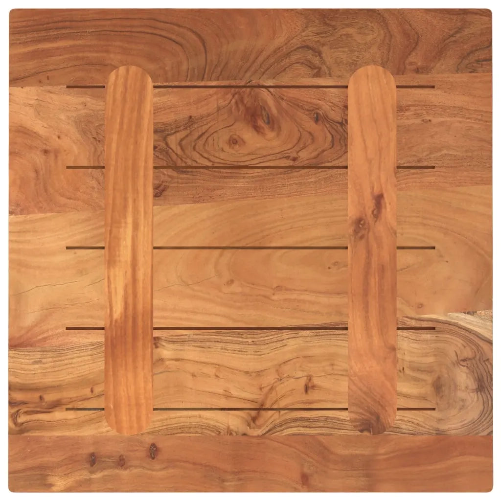 Piano per Tavolo 60x60x3,8 cm Quadrato Legno Massello di Acacia