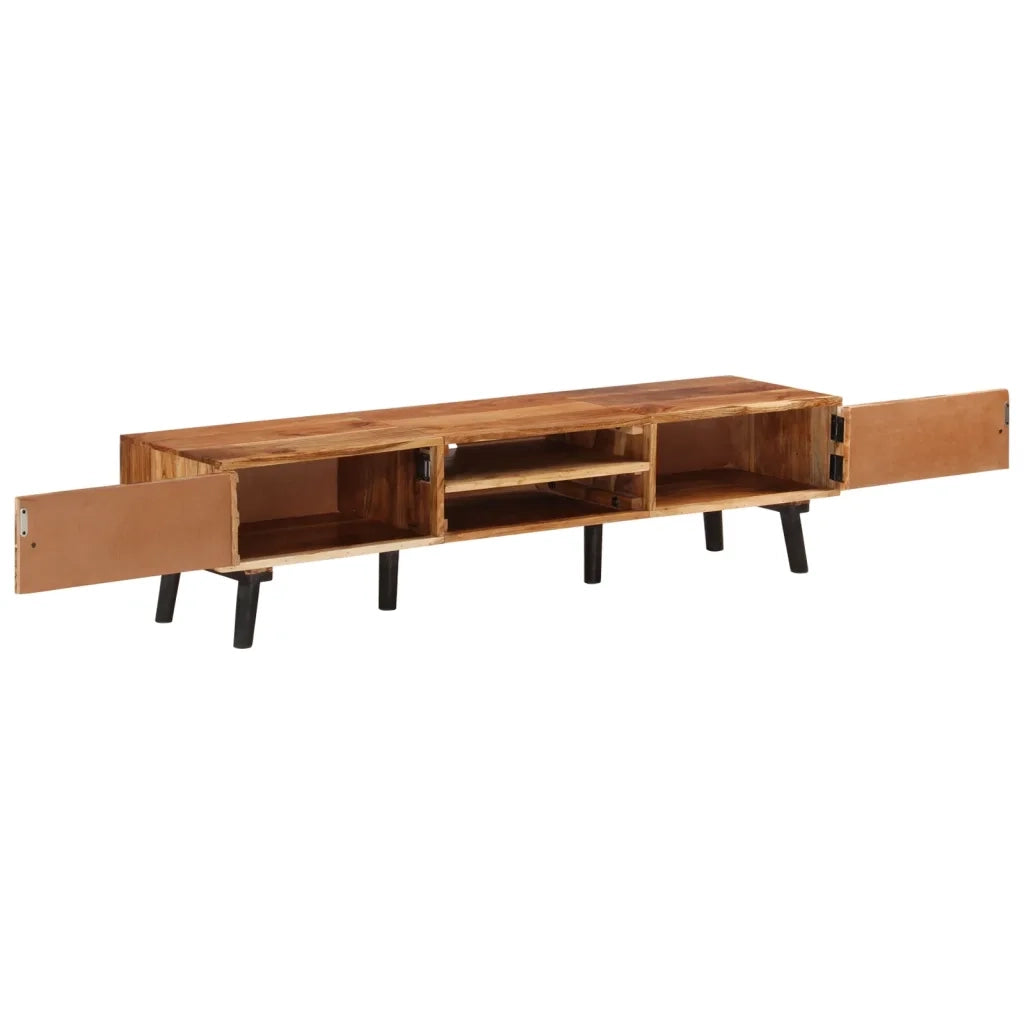 Mobile Porta TV 145x35x35 cm in Legno Massello di Acacia 338421