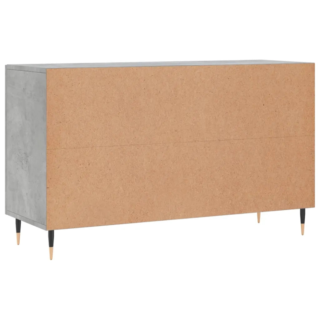 Credenza-Buffet-Armadio da cucina Grigio Cemento 100x36x60 cm in Legno Multistrato 532289