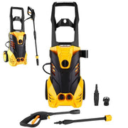 Trade Shop - Idropulitrice Elettrica Acqua Fredda 2000w 135 Bar Con Accessori Con Avvolgitubo -
