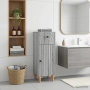 Mobiletto da Bagno ALKMAAR Sonoma grigio 30 x 31 x 80 cm 896171