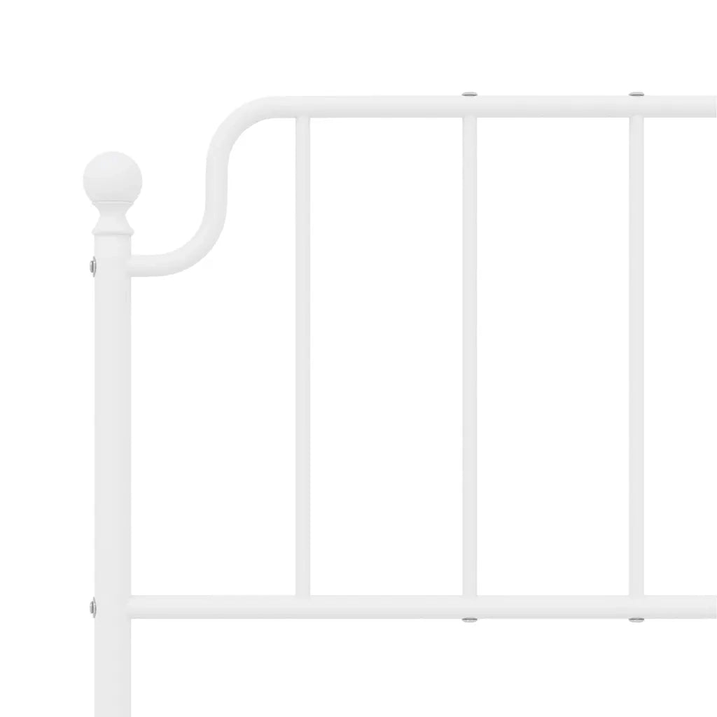 Testiera di Ricambio in Metallo Bianco 135 cm 373968