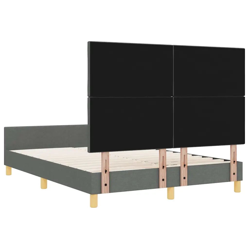 Struttura del letto Grigio scuro 140 x 200 cm Tessuto 3344810