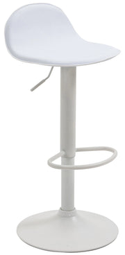 Sgabello Lana V2 in similpelle bianco,bianco