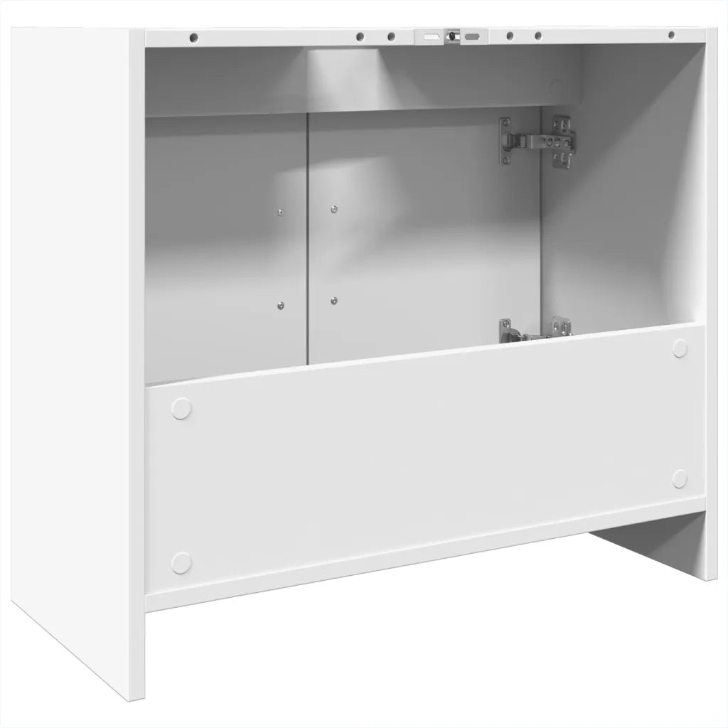 Mobile Lavabo-Armadietto da bagno Bianco 63x29x55 cm in Truciolato 236452