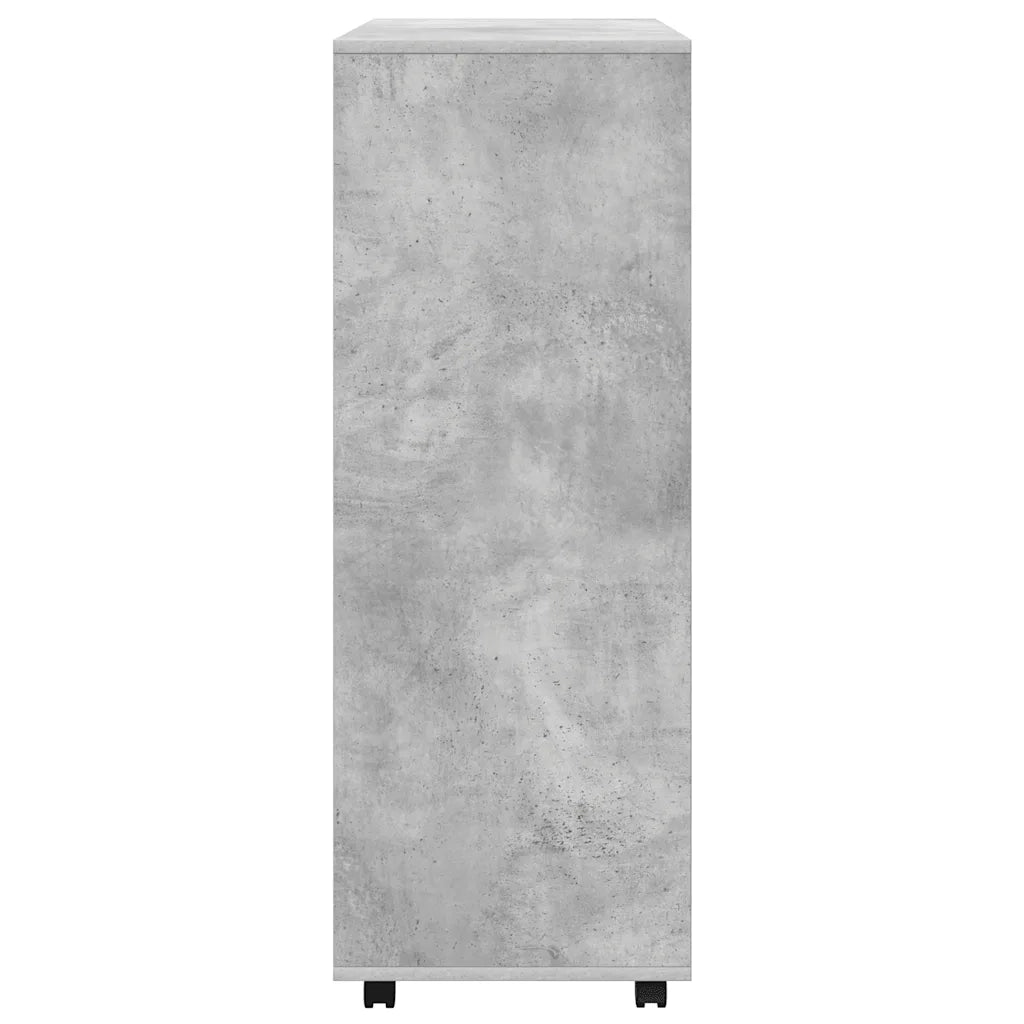 Armadio Grigio Cemento 80x40x110 cm in Legno Multistrato 808517