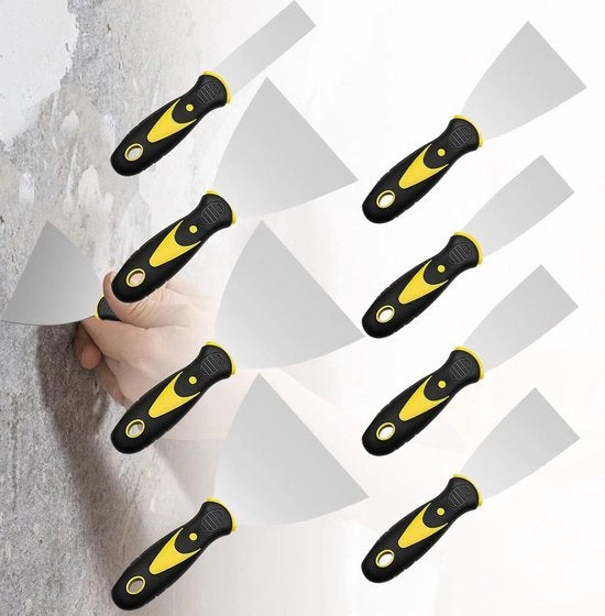 Set di spatole 8 pezzi acciaio inossidabile per putty - attrezzi per la pittura e le lastre di gesso.