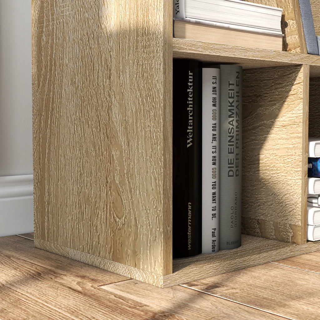 Libreria con panca 6 scomparti ¨C zephmum ¨C Grigio 102x30x61 cm