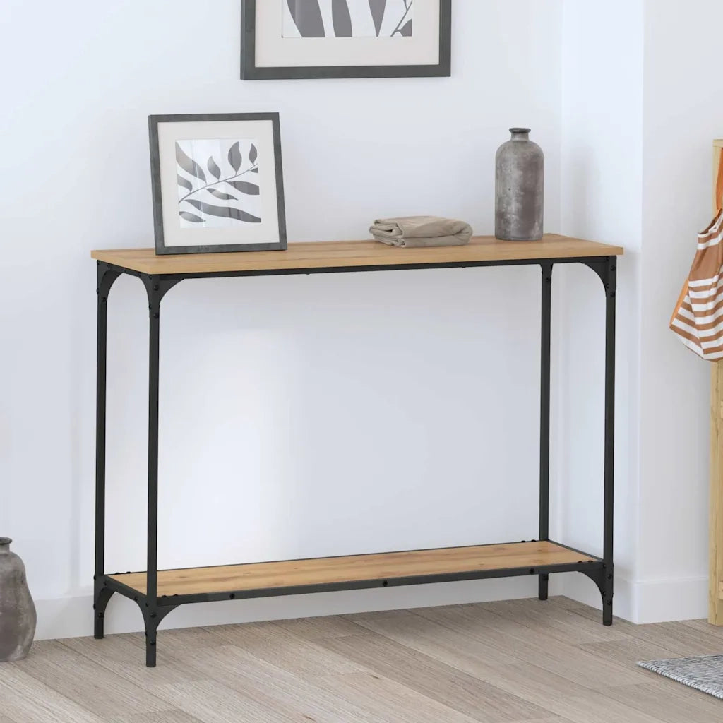 Tavolo consolle rovere artigianale 101 x 30.5 x 75 cm