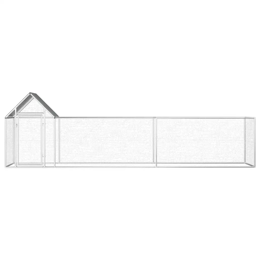 Pollaio 5x1x1,5 m in Acciaio Zincato CFW7162474
