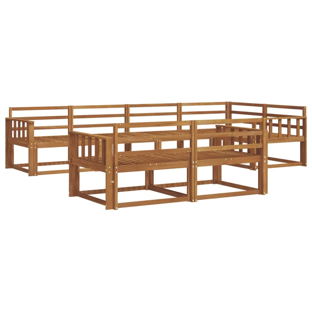 Set di divani da esterno 7 pcs Naturale 3367712