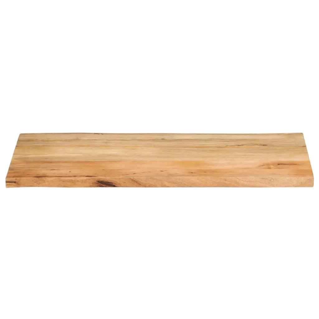 Piano Tavolo 110x60x2,5 cm Bordi Vivi in Legno Massello Mango 370719