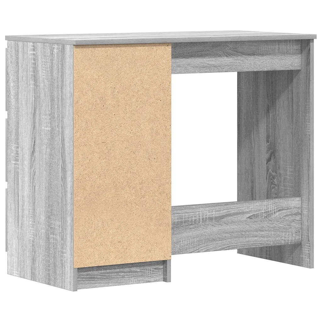 Scrivania | Tavolo da Ufficio Grigio Sonoma 90x45x76 cm in Legno Multistrato