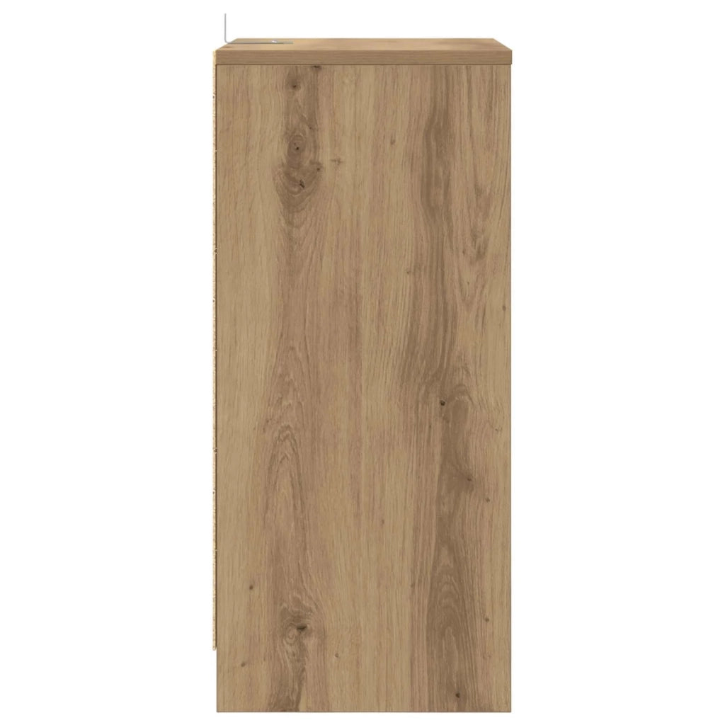 Comodini con cassetto 2 pcs Rovere artigianale 40 x 30 x 467 cm 888926