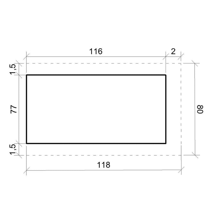Cuccia per cani in legno LP SmartSide - 80 x 118 x H94 cm, Taglia L  TIMBELA M972-1