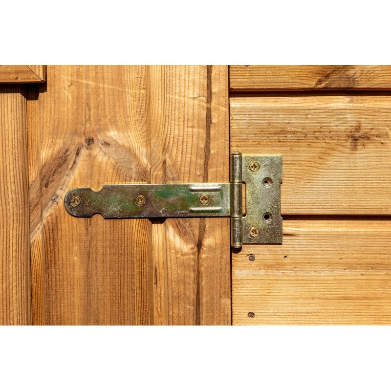 Casetta da giardino in legno 400x500 cm – Legno termotrattato 28 mm – Tetto in acciaio – THA4050.02T Foresta