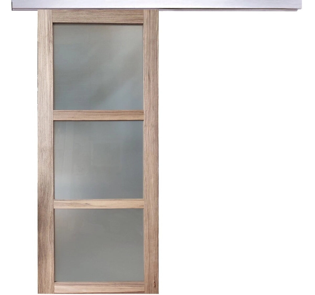 Porta Scorrevole in Vetro Frake H204 x L73 + binario in alluminio senza maniglia
