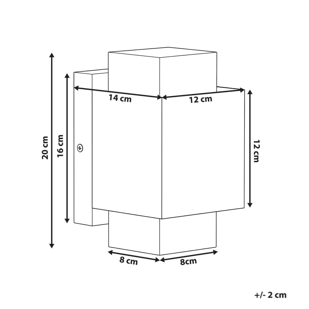 Lampada da parete da esterno a LED in metallo per porta d'ingresso e portico nero stile tradizionale