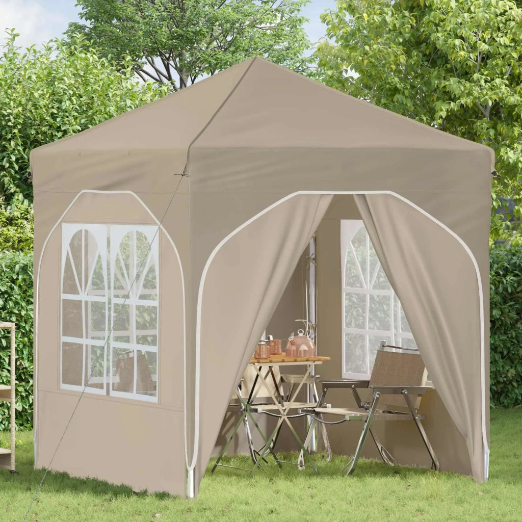 Tenda per feste a pop-up 192 x 192 x 245 cm Crema
